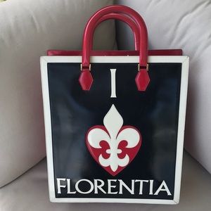 Rare Vintage Moschino Leather Shopping Bag